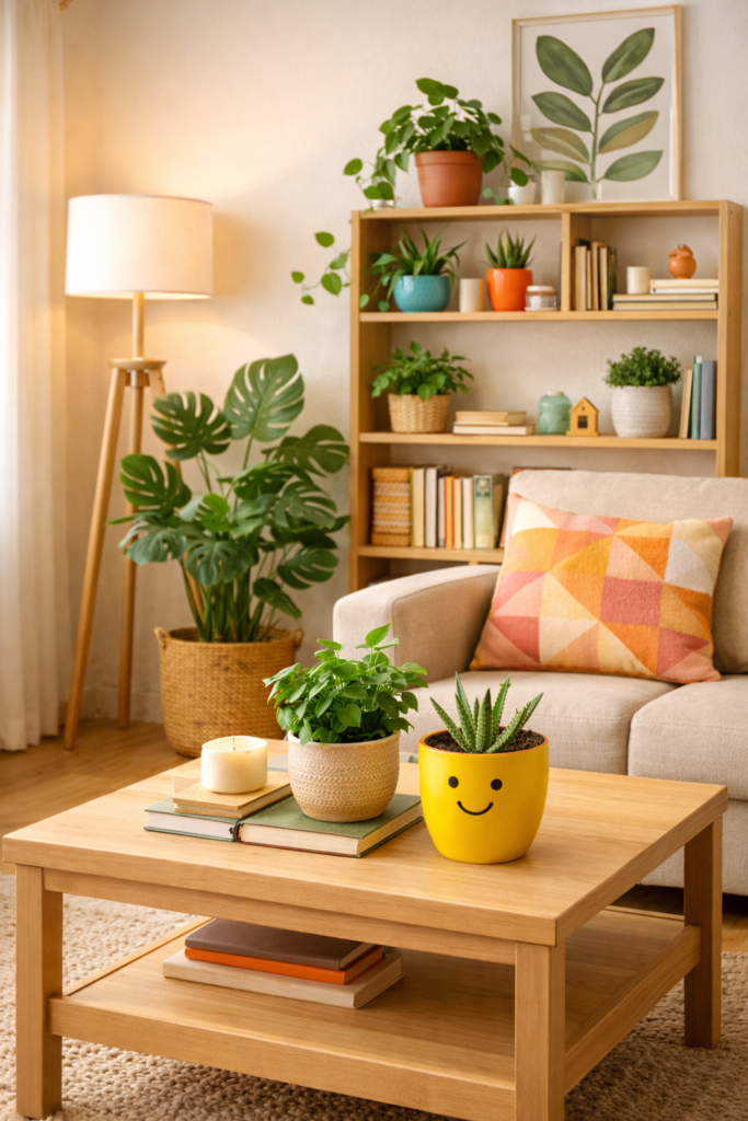  Plant decor for small apartment using furniture styling