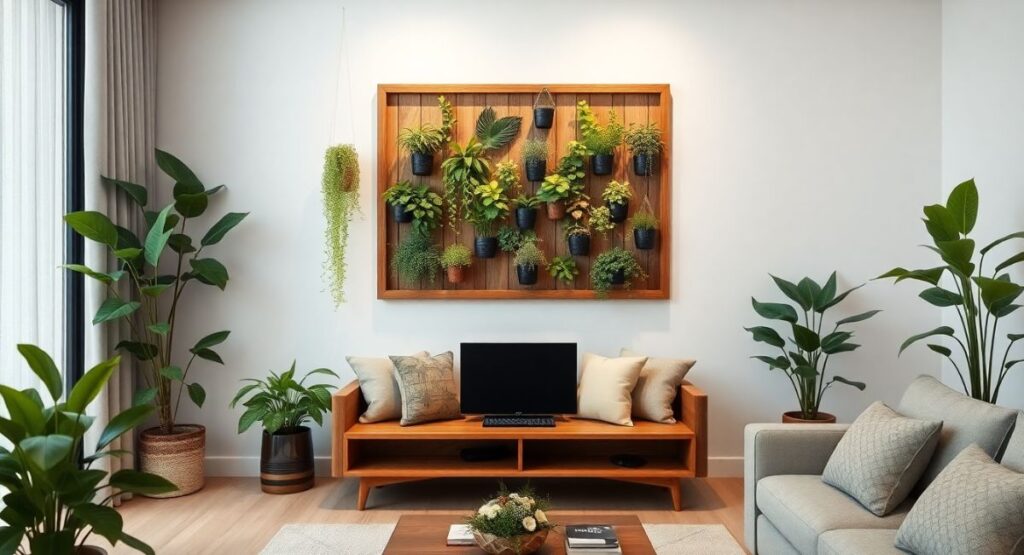 9. Framed Plant Wall Display