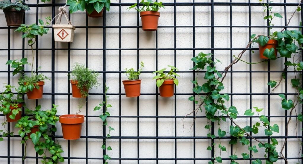Grid Panel Plant Wall DIY