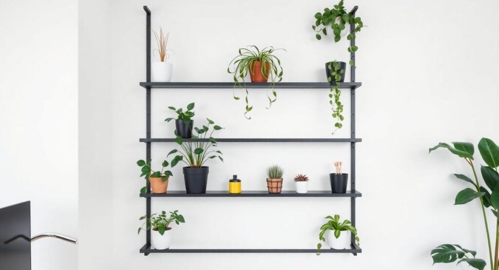 Vertical Rail Shelves