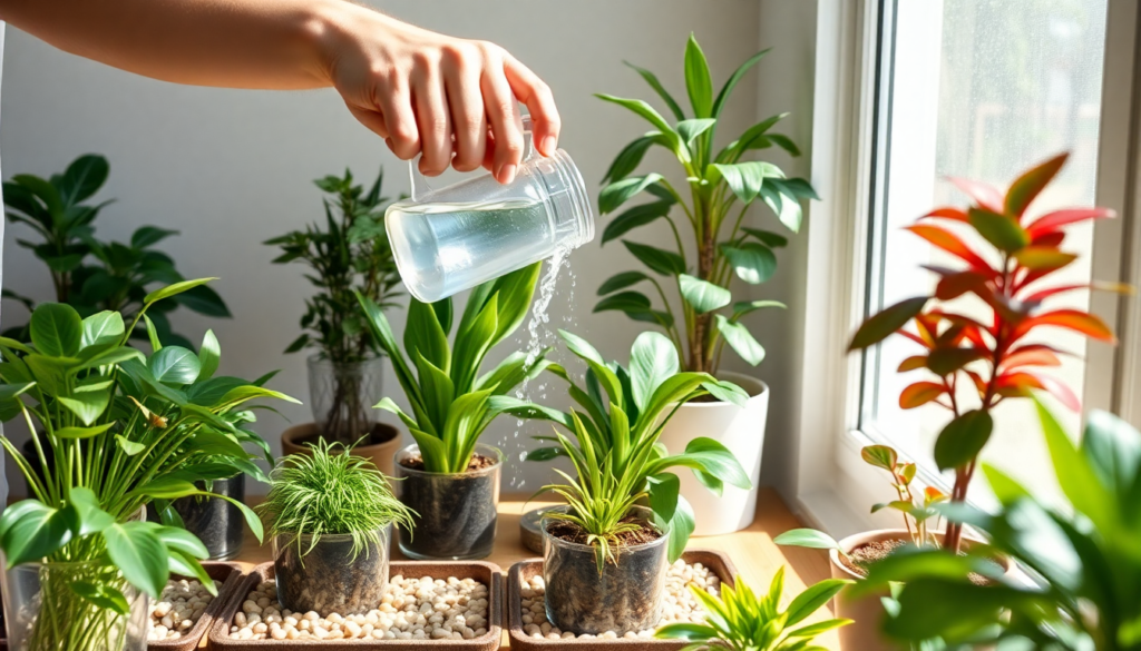 How to water indoor plants properly..