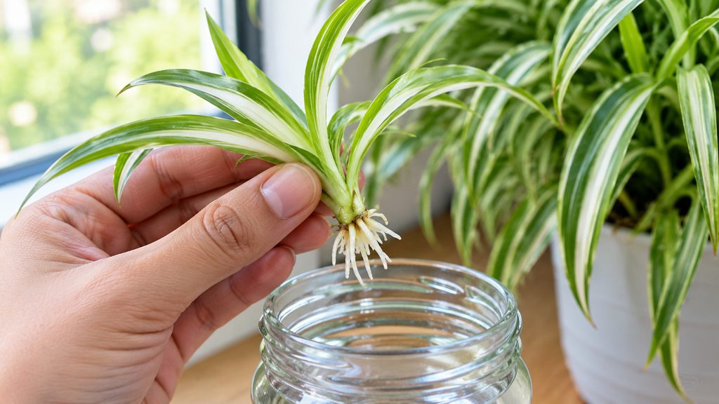 Propagating Spider Plant Pups in Soil