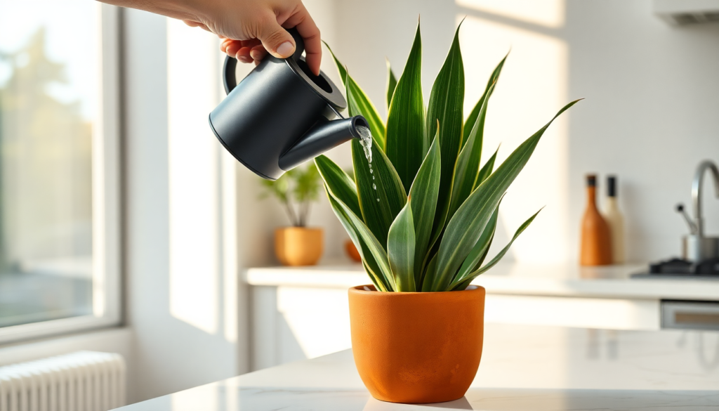 how often to water snake plant