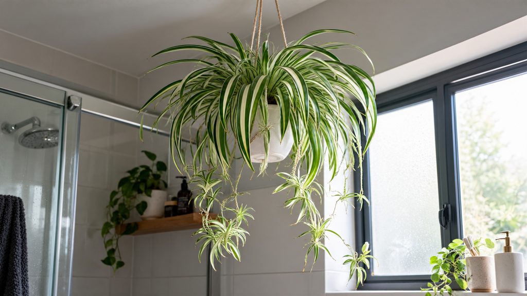 spider plant for bathrooms and kitchens
