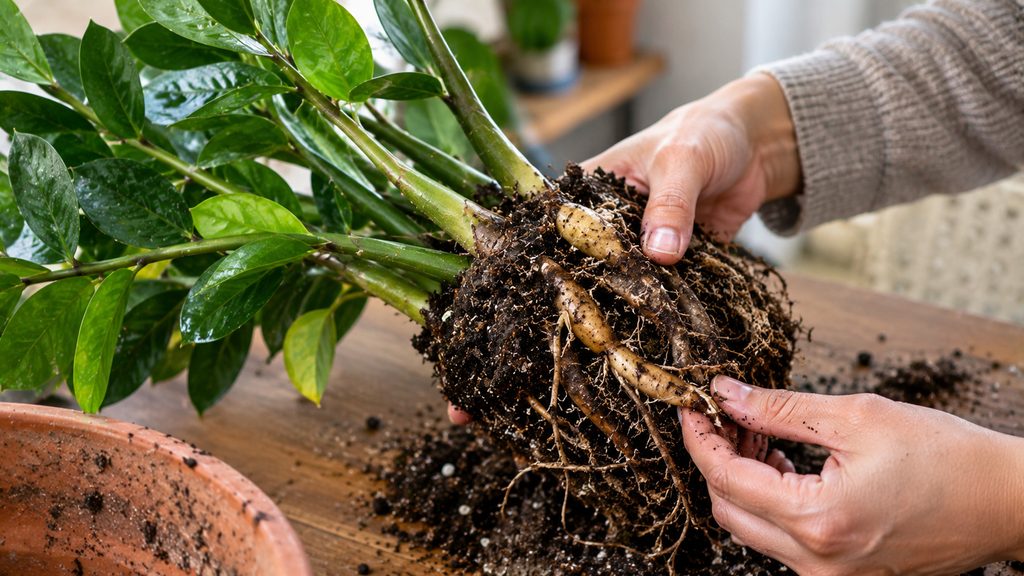 ZZ plant overwatering