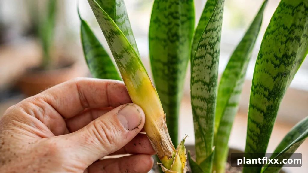 Snake plant leaf cuttings rooting in a glass jar of water on windowsill